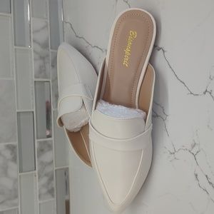 Women's White Mule Shoes